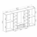 Dulap pentru haine, Hanah Home, Nisa, 360x210x52 cm, Dore