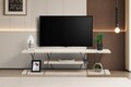 Comoda TV, Kalune Design, Canaz, Travertin / Negru