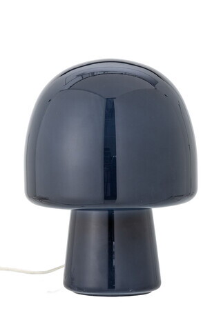 Lampa de masa, Bloomingville, Paddy, 1 x E14, 20x26.5 cm, sticla/fier, albastru