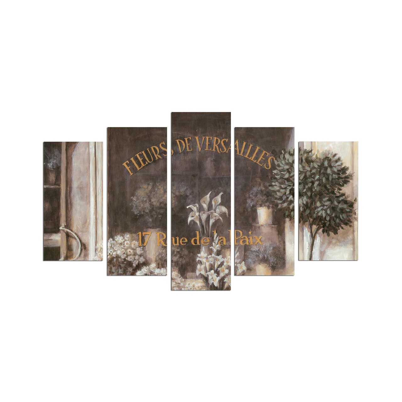 Set 5 tablouri decorative, 5PMX-039, 20 x 60 cm, Multicolor - view 2