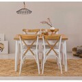 Set masa si scaune 5 piese, Vella, OLV-AC-TK1, PAL, Alb