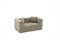 Canapea 2 locuri, Atelier del Sofa, 825BLC5406, Tesatura Chenille, Gri