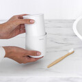 Suport periute si pasta de dinti, Brabantia, MindSet, 8.1x8.1x9.4 cm, otel, Alb