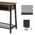 Consola Industrial, Vasagle, 100 x 35 x 80 cm, fier/PAL, maro rustic