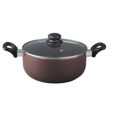 Cratita cu capac Muhler, MR-2681GG, aluminiu/invelis din granit, 6.8 L 6-8