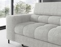 Coltar extensibil dreapta 5 locuri ELTAP, RT-03ROY, Ferucce, 276x200x93 cm, lemn/poliester, gri deschis
