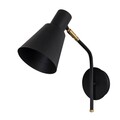 Aplica de perete, Sivani - MR-664, Alby, 14 x 36 x 40 cm, 1 x E27, 40W, negru