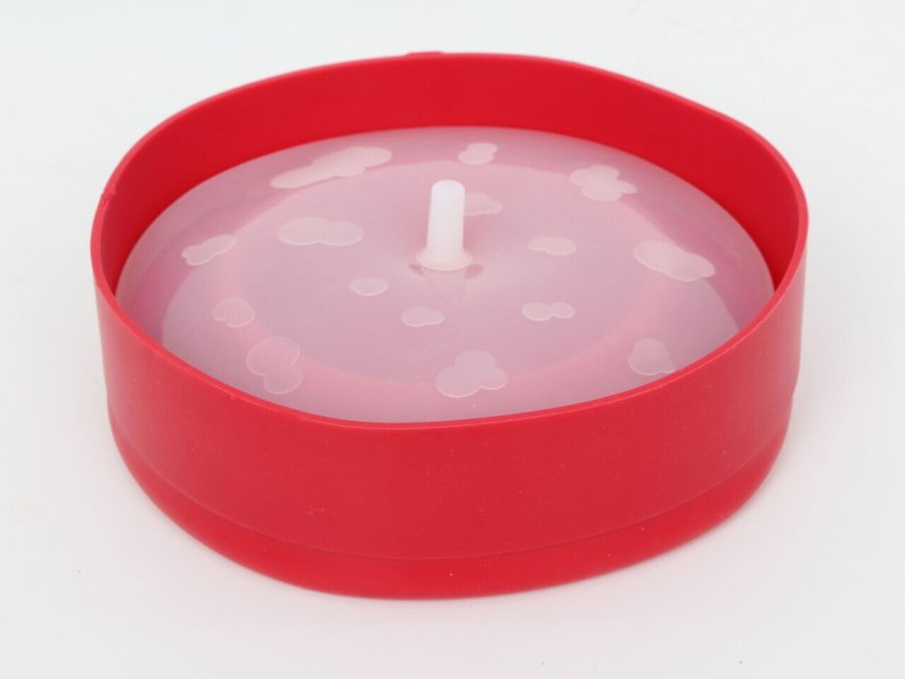 Aparat popcorn pentru cuptorul cu microunde Beper, 2.5 L, silicon, rosu/alb — imaginea 5