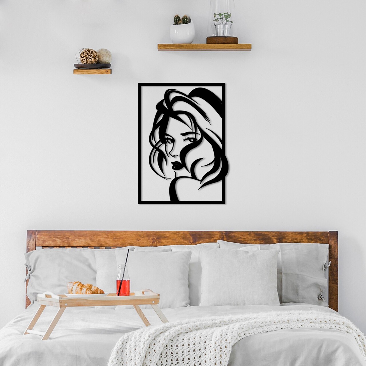 Decoratiune de perete, Look, Dimensiuni: 56 x 41 cm, Negru - view 4