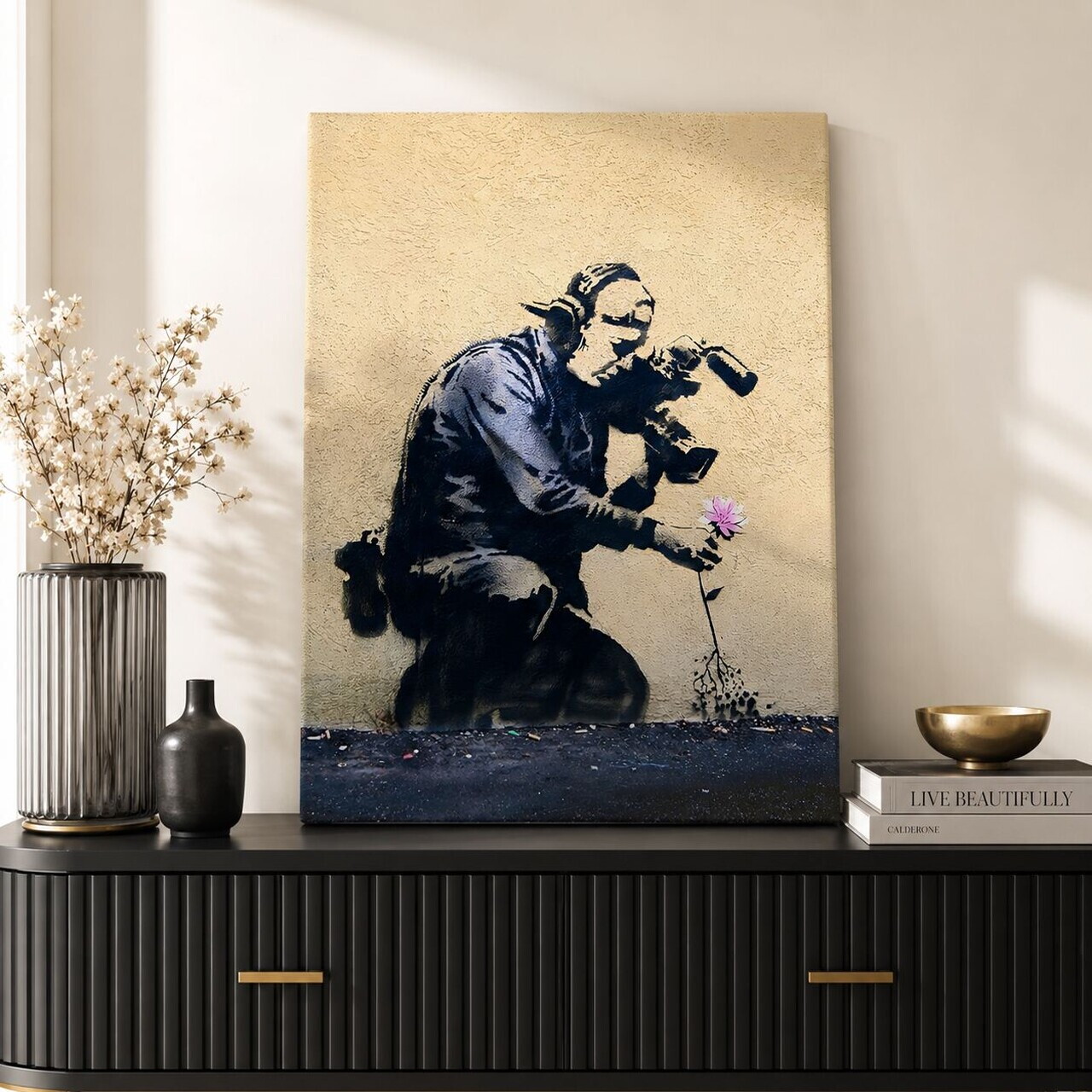 Tablou decorativ, KNV12057, Canvas, Cadru: 100% lemn (grosime: 3 cm), Multicolor — imaginea 2