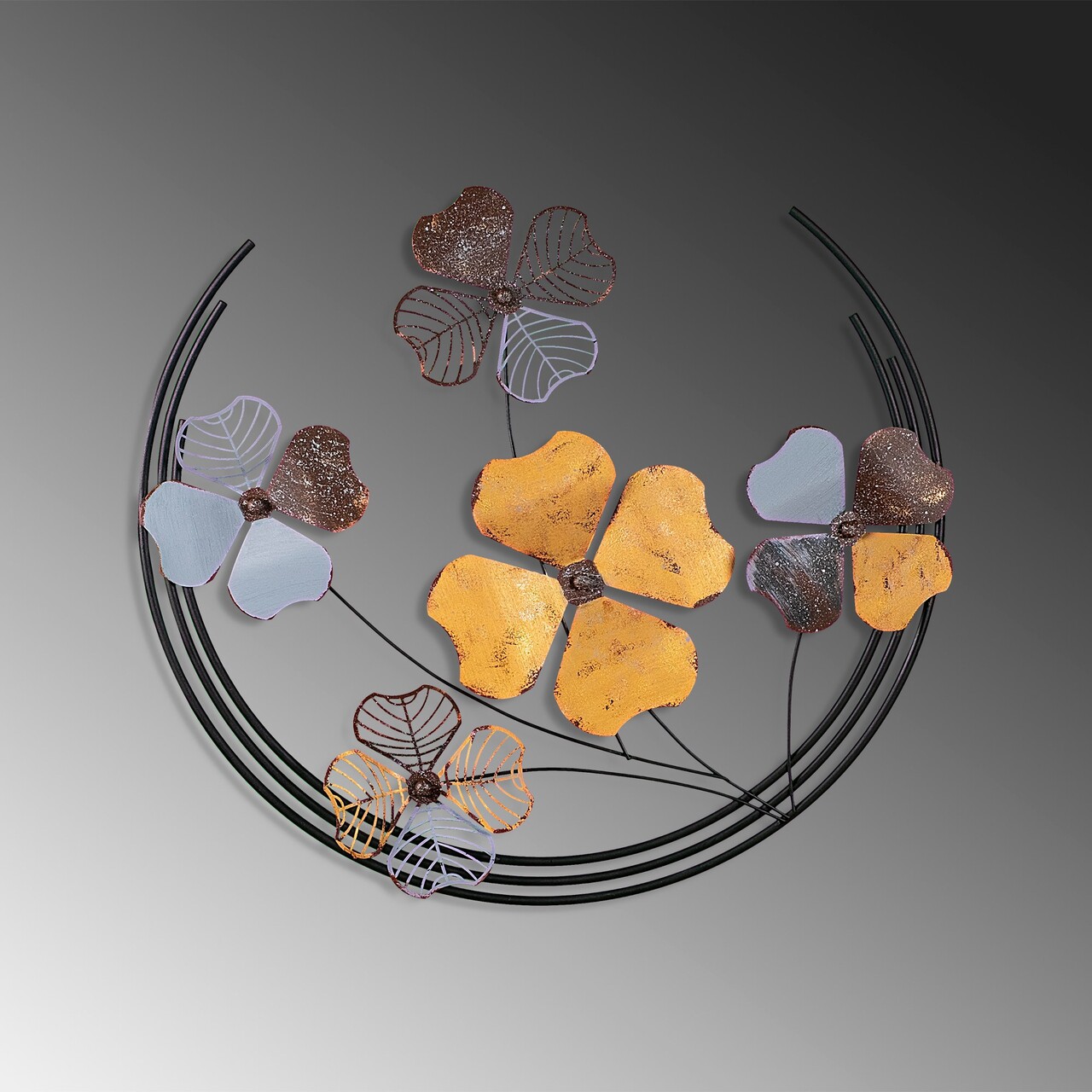 Decoratiune de perete, Haiyang 2, Dimensiuni: 70 x 62 x 4 cm, Multicolor - view 4