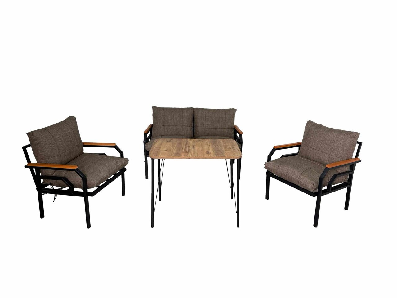 Set mobilier de gradina, Hanah Home, Kutay, Bej — imaginea 2