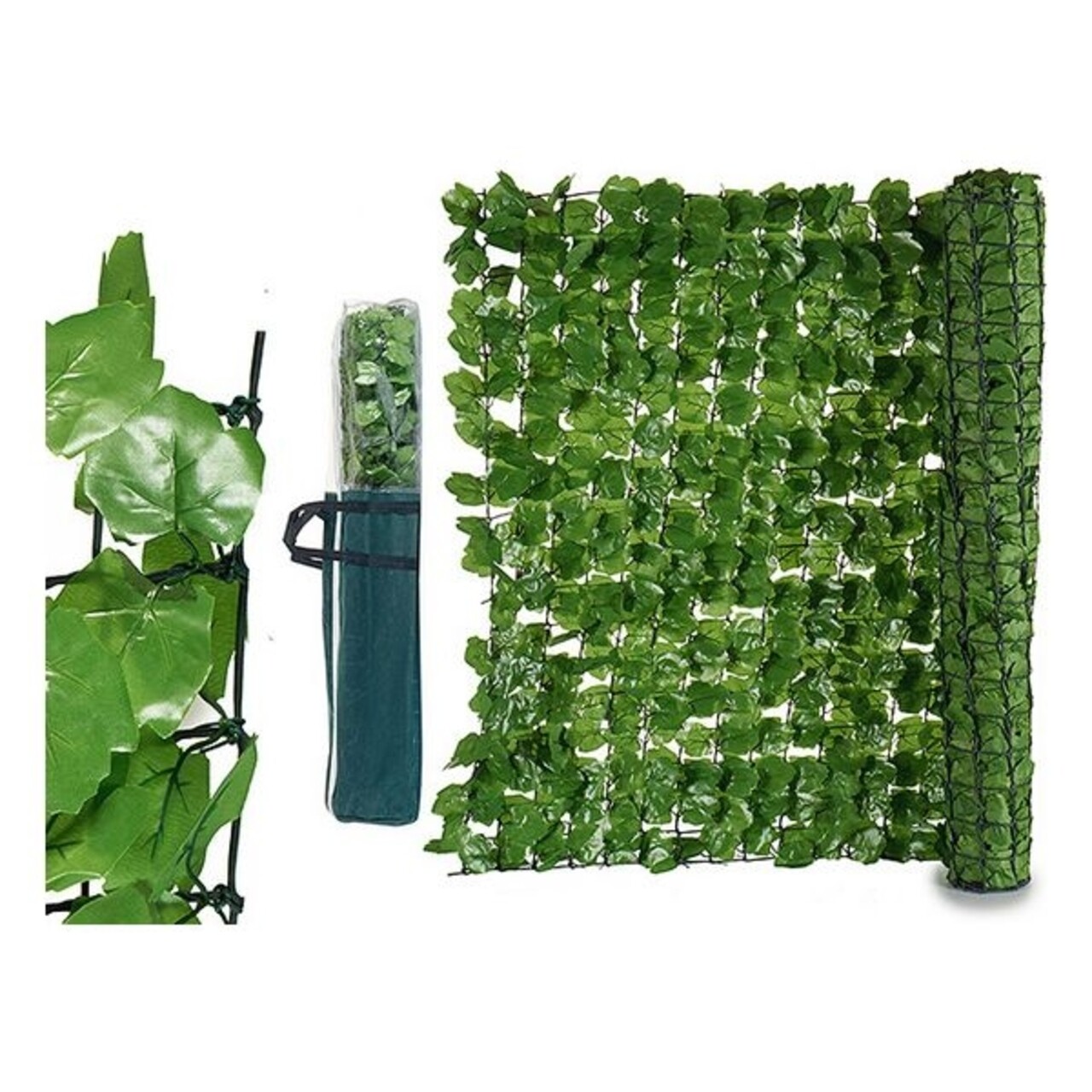 Separator verde pentru gradina S3604414 Green, Ibergarden, 300 x 100 cm, plastic