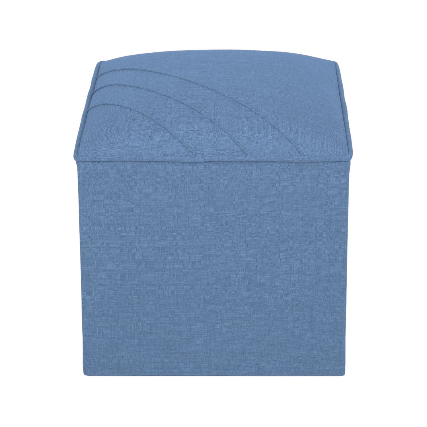 Taburet, Atelier del Sofa, 558ZEN1364, Frame: 100% SOLID FIR WOOD, Albastru