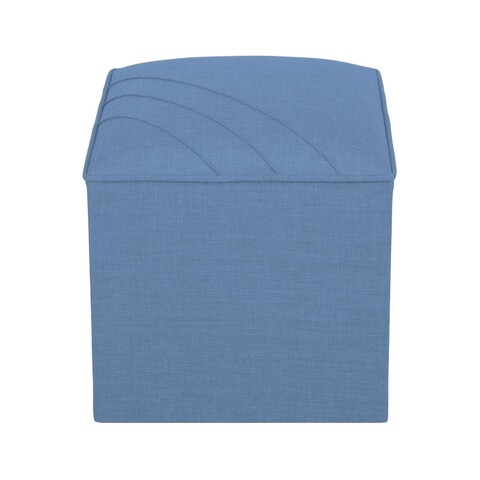 Taburet, Atelier del Sofa, 558ZEN1364, Frame: 100% SOLID FIR WOOD, Albastru