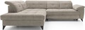 Coltar extensibil stanga 5 locuri ELTAP, LT-20RAQ, Inferne, 297x210x107 cm, lemn/poliester, bej deschis