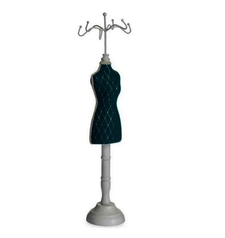 Suport pentru bijuterii josephine, gift decor, 12 x 11 x 40 cm, lemn/bumbac
