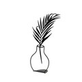 Decoratiune, Flowerpot, 20x39 cm, Metal, Negru