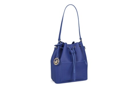 Geanta Beverly Hills Polo Club, 591, piele ecologica, albastru