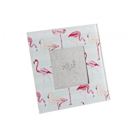 Rama foto, flamingo, bizzotto, 1 fotografie, 10x10 cm, sticla