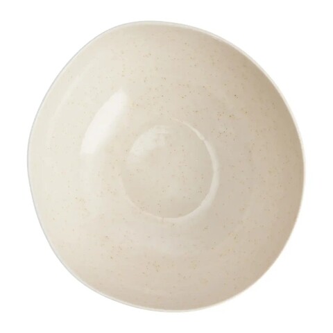 Bol organic, ambition, 22 cm, ceramica cu glazura reactiva, bej