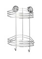 Polita pentru baie, Wenko, Tier Vacuum-Loc®, 23 x 43 x 21 cm, inox