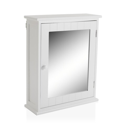 Dulap pentru baie cu oglinda Grant, Versa, fixare pe perete, 46 x 16 x 56 cm, lemn de paulownia baie