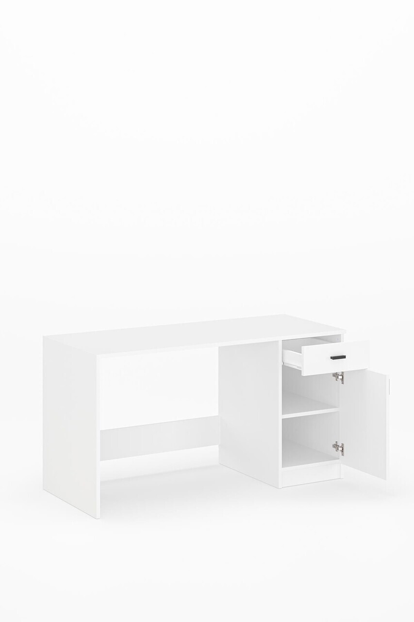 Birou, Hanah Home, Mazı, 140x75x60 cm, Alb — imaginea 6