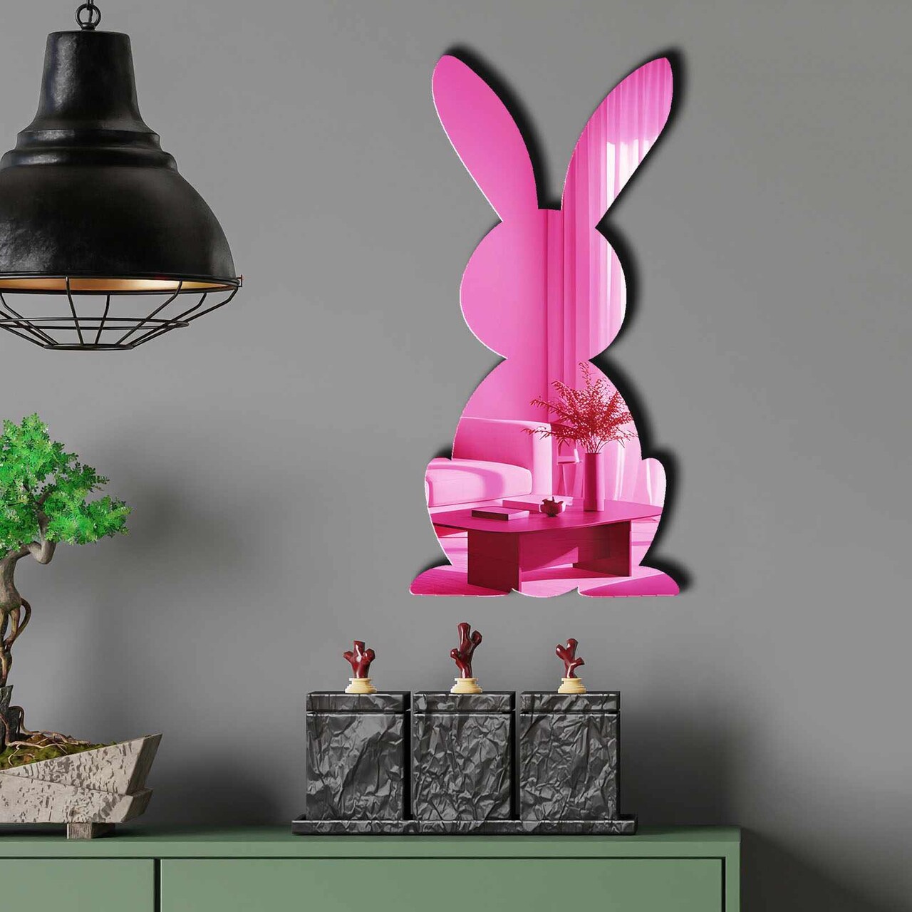 Oglinda decorativa EAS005PINK Partea de jos: 100% EVA (Grosime: 10 mm) Roz