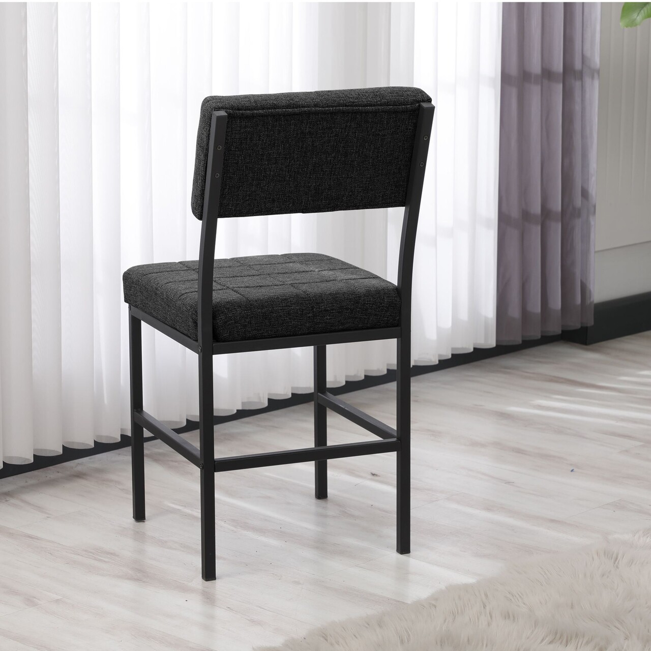 Scaun, Hanah Home, Dubai, 40x82x40 cm, Antracit - view 4
