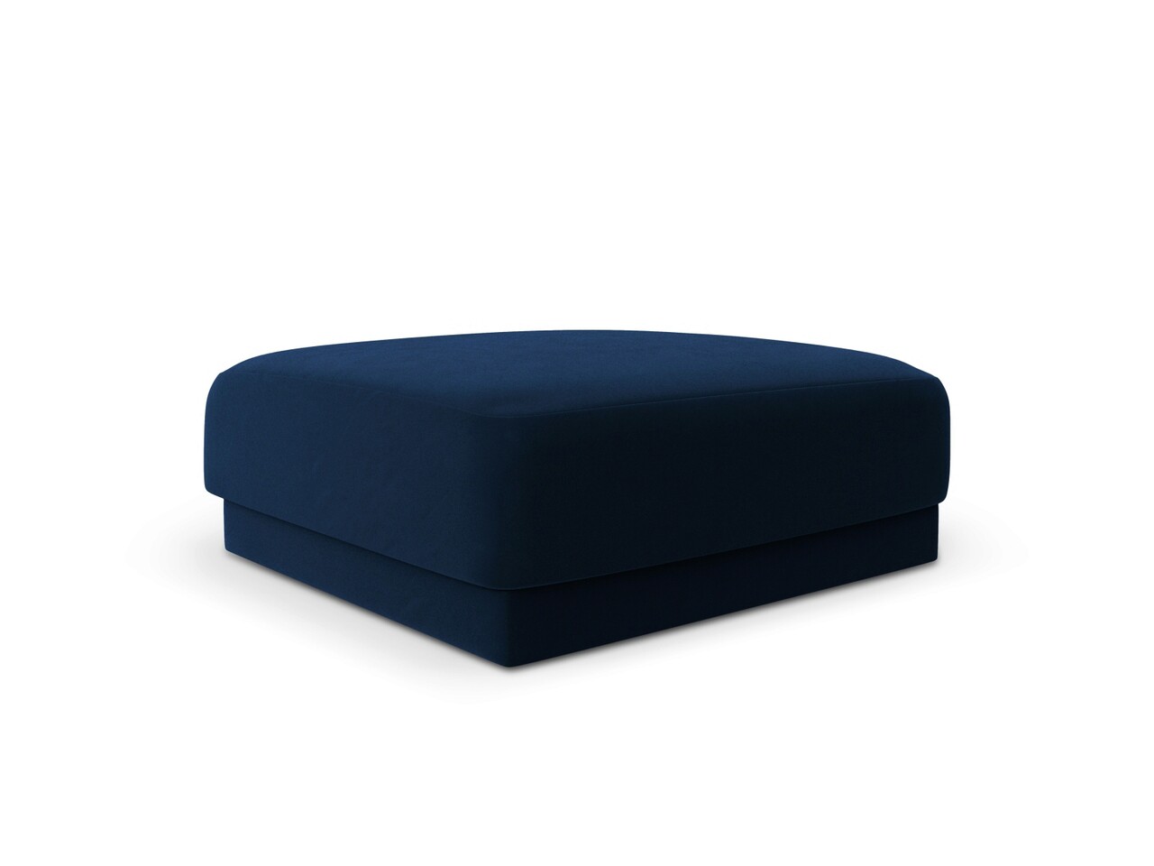 Taburet, Miley, Micadoni Home, BL, 85x85x42 cm, catifea, albastru regal - 1 | YEO