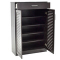 Pantofar cu 2 usi Sante, Pakoworld, 20 perechi pantofi, 80x37x123 cm, PAL/MDF, wenge