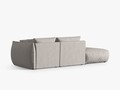 Canapea modulara 3 locuri cotiera stanga, Chris-259, Micadoni Home, 315x100x80 cm, tesatura structurata chenille, natural