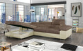 Coltar extensibil stanga 4 locuri ELTAP, Armd-16, Armando, 289x203x85 cm, lemn/poliester, bej/bej deschis
