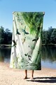 Prosop de plaja, Astacura, Water Color Jungle 90, 90x150 cm, 70% poliester/30% poliamida, Multicolor