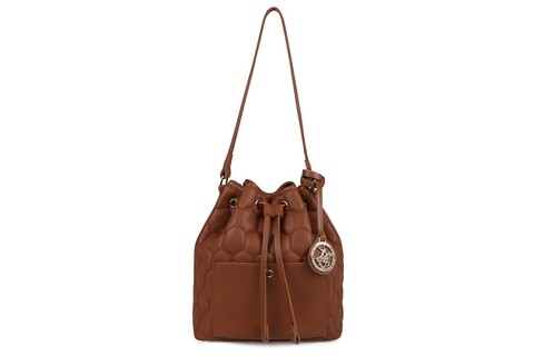 Geanta Beverly Hills Polo Club, 621, piele ecologica, maro