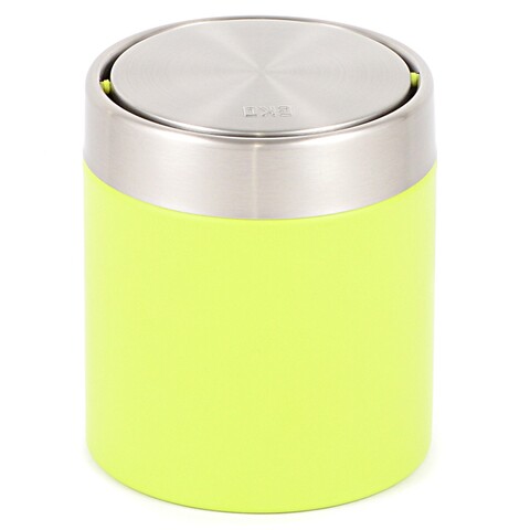 Cos de gunoi pentru masa, home, 12 x 13.5 x 12 cm, 0.5 l, inox, verde