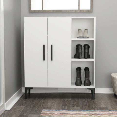 Dulap multifunctional, olivia, viva, 90x105x32 cm, pal, alb