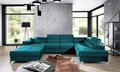 Coltar extensibil dreapta 5 locuri ELTAP, Edr-106, Eduardo, 337x205x88 cm, lemn/poliester, turcoaz