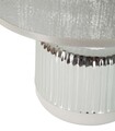 Lampa de masa Lucina, Mauro Ferretti, 1 x E14, 40W, 20x29 cm, ceramica/fier, alb/argintiu