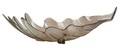 Bol decorativ, Leaf Light Brown, Mauro Ferretti, 46x24x13 cm, sticla reciclata