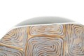 Vaza Eclips, Mauro Ferretti, 36x11x34.5 cm, polirasina, auriu/alb