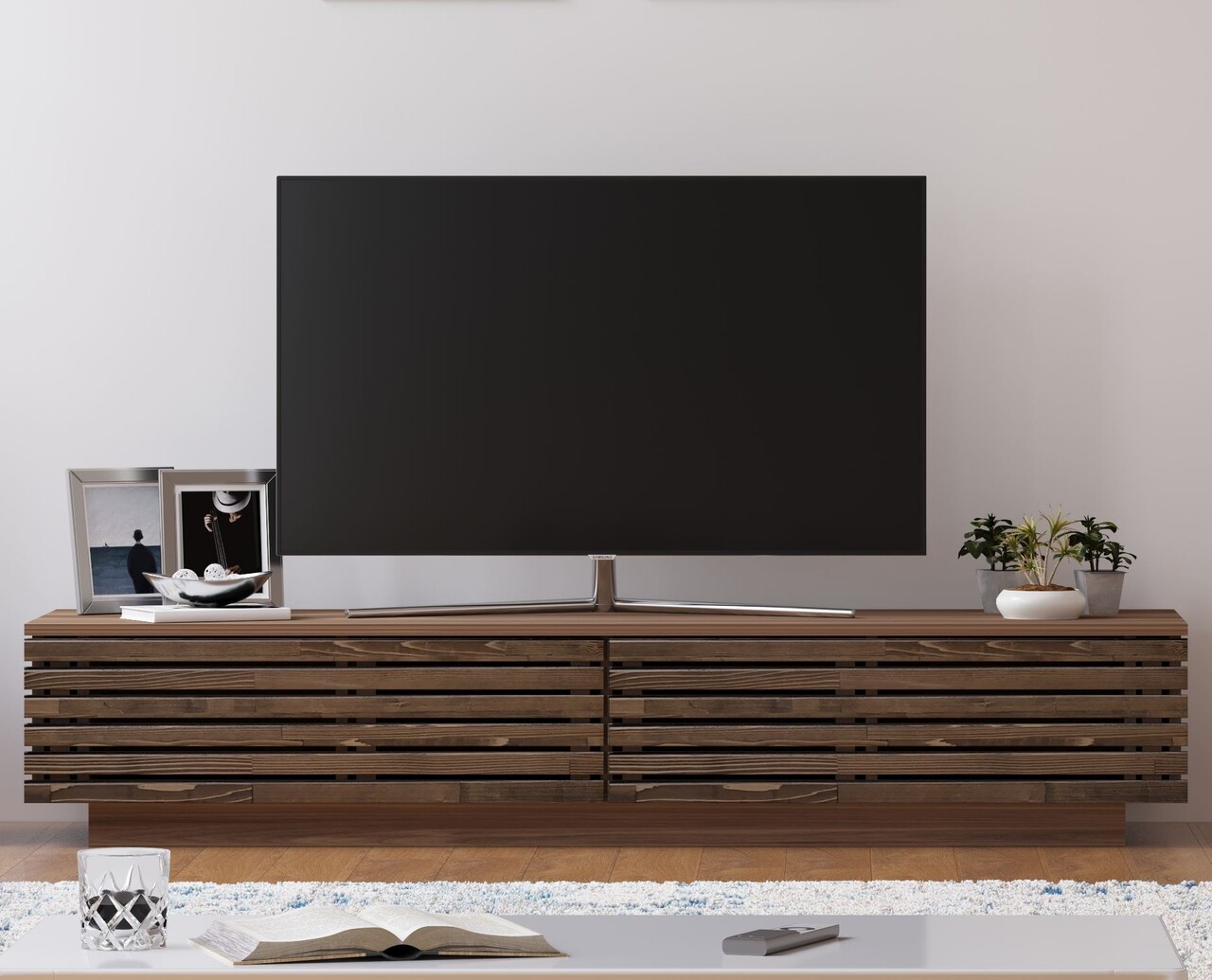 Comoda TV, Rabi, Rb-168, 180x35x40 cm, Lemn - 1 | YEO