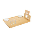 Platou servire branzeturi, 10 piese Rumi, Homla, 37x28 cm, bambus/inox, natur