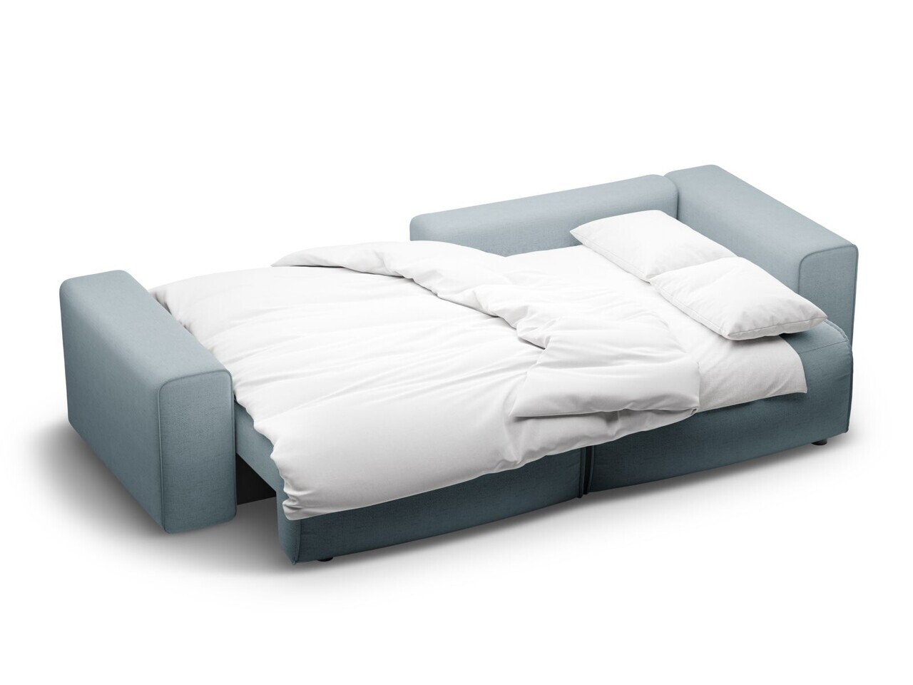 Coltar extensibil dreapta 3 locuri, Victor, Micadoni Home, 246x148x83 cm, tesatura structurata, albastru deschis — imaginea 6