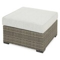 Set coltar si masuta, Cherry Point, L.230 l.218 H.80, aluminiu, gri