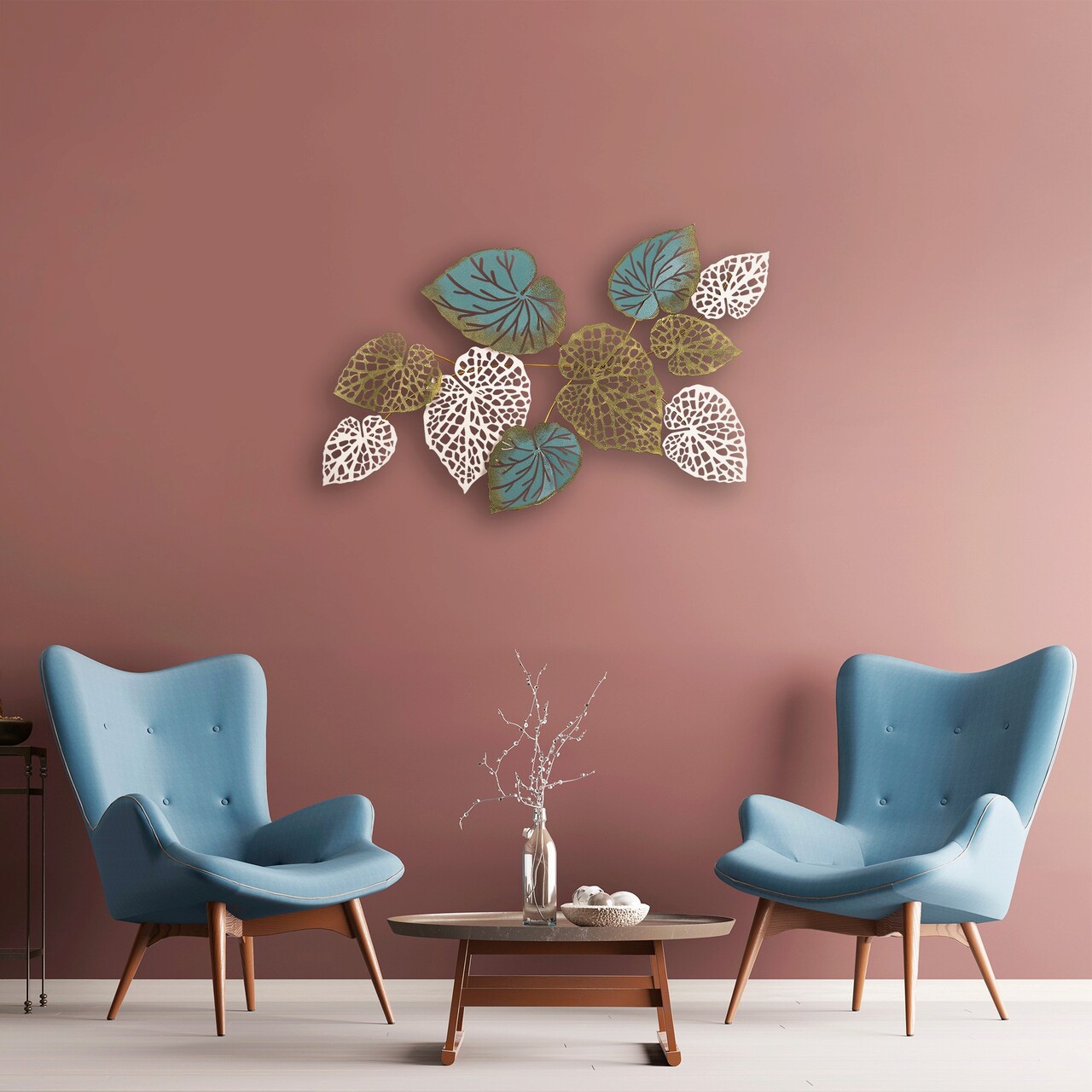 Decoratiune de perete, Horou, Metal, Dimensiune: 127 x 67 x 7 cm, Multicolor - 2 | YEO
