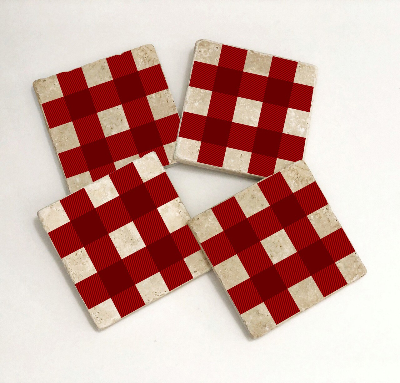 Set suporturi de pahare, Hermia, 366TYR1222, 10 x 10 x 1 cm, 4 piese, Multicolor - view 2