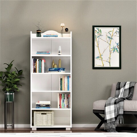 Corp biblioteca, olivia, wise, 60x160x30 cm, pal, alb
