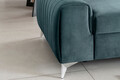Canapea extensibila 3 locuri, ELTAP, SO-LAU-76MO, Laurence, 261x97x105 cm, lemn/poliester, albastru